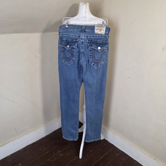 True Religion Men’s Geno Relaxed Slim Jeans Size 32 - Picture 2 of 12